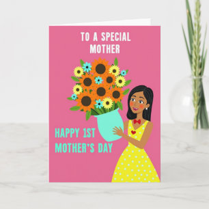 Strahlende Mutter Floral Day Karte