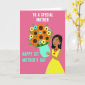 Strahlende Mutter Floral Day Karte (Gelbe Blume)