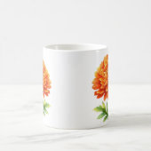 Strahlende orangefarbene Blüten Kaffeetasse (Mittel)