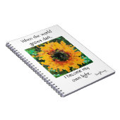 Strahlende Pixel-Sonnenblume Notizblock (Rechte Seite)
