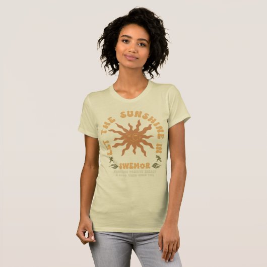 Strahlende positive Energie T-Shirt (Vorne ganz)