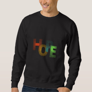 Strahlende Positivität mit Inspirierend "HOPE"-Des Sweatshirt