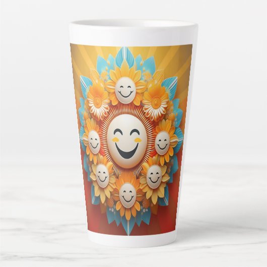 Strahlende Positivitätssymptomatik Milchtasse (Vorderseite)