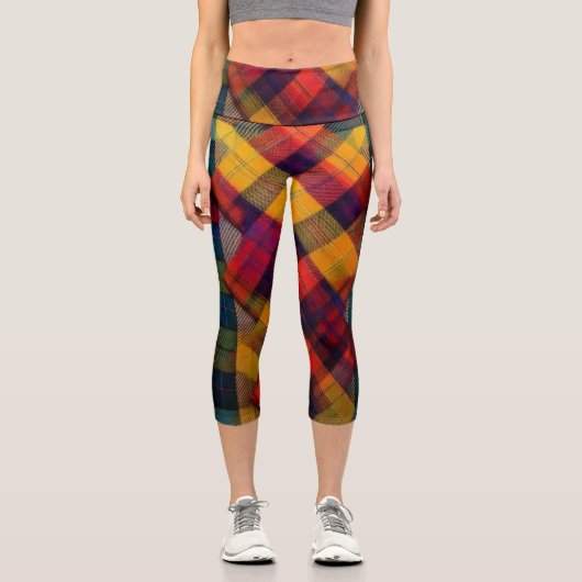 Strahlende Rebellion High-Waisted Capris (Vorderseite)