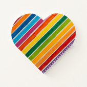 Strahlende Regenbogenstreifen  Notizblock (Rückseite)