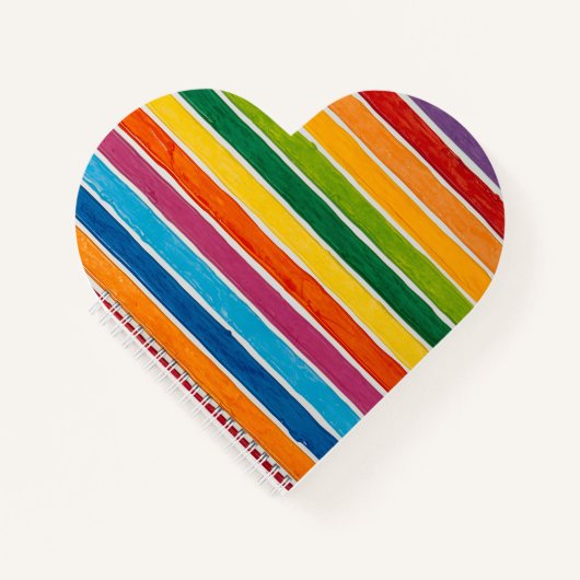 Strahlende Regenbogenstreifen  Notizblock (Vorderseite)