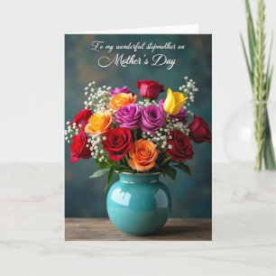 Strahlende Rosen Muttertags-Kunstkarte Karte