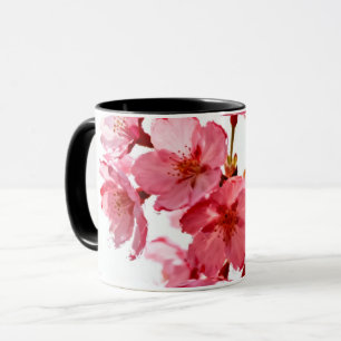 Strahlende Sakura-Blüten Wasserfarbenblüte Tasse