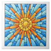 Strahlende Sonne Fliese (Vorderseite)
