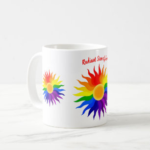 Strahlende Sonne – Pride-Kunst Kaffeetasse