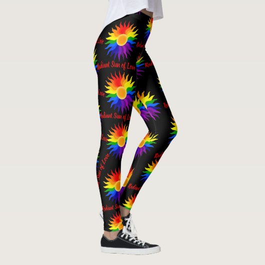 Strahlende Sonne – Pride-Kunst Leggings (Rechts)