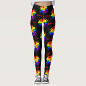 Strahlende Sonne – Pride-Kunst Leggings (Vorderseite)