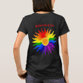 Strahlende Sonne – Pride-Kunst T-Shirt (Rückseite)