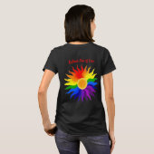 Strahlende Sonne – Pride-Kunst T-Shirt (Schwarz voll)
