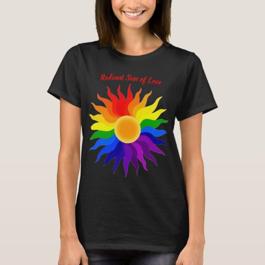 Strahlende Sonne – Pride-Kunst T-Shirt (Vorderseite)