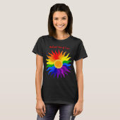 Strahlende Sonne – Pride-Kunst T-Shirt (Vorne ganz)
