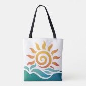 Strahlende Sonne Tasche (Rückseite)