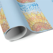 Strahlende Sonnenblüte Geschenkpapier (Rolleneckpunkt)