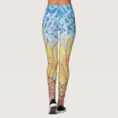 Strahlende Sonnenblüte Leggings (Rückseite)