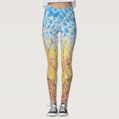 Strahlende Sonnenblüte Leggings (Vorderseite)
