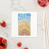 Strahlende Sonnenblüte Serviette (Beispiel)