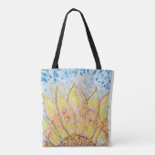 Strahlende Sonnenblüte Tasche (Rückseite)