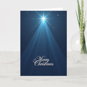 Strahlende Stern-Weihnachtskarte Karte