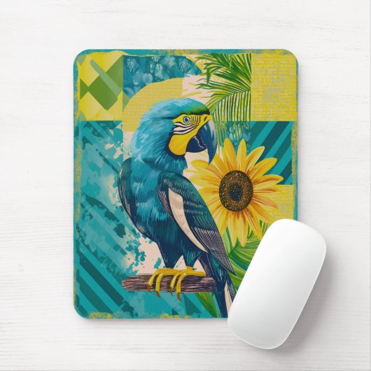 Strahlender Ara im Sonnenschein Mousepad (Mit Mouse)