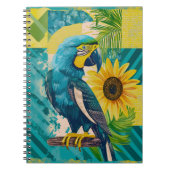 Strahlender Ara im Sonnenschein Notizblock (Vorderseite)