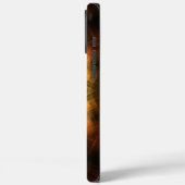 Strahlender geometrischer Sternenexplosion mit abs Case-Mate iPhone Hülle (Rückseite / Links)