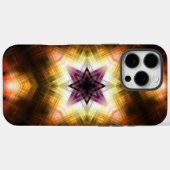 Strahlender geometrischer Sternenexplosion mit abs Case-Mate iPhone Hülle (Rückseite (Horizontal))