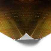 Strahlender geometrischer Sternenexplosion mit abs Poster (Ecke)