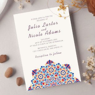 Strahlender Halbmond Prächtiges Mandala Hochzeit Einladung