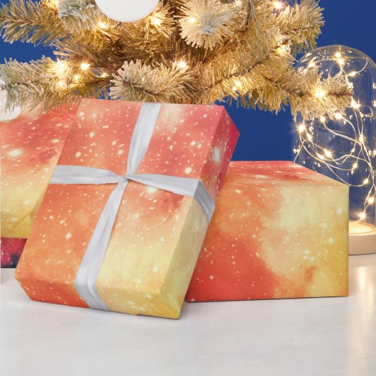 Strahlender Kosmischer Nebel Geschenkpapier (Feiertage)