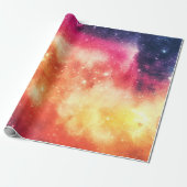 Strahlender Kosmischer Nebel Geschenkpapier (Ungerollt)