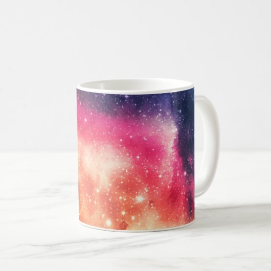 Strahlender kosmischer Nebel Kaffeetasse (VorderseiteRechts)