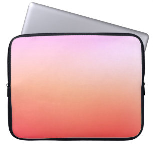 Strahlender Pastell-Sonnenuntergangsverlauf Laptopschutzhülle