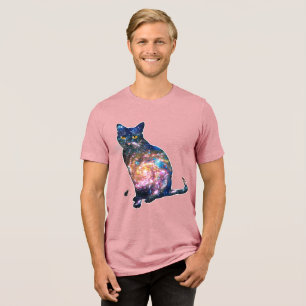 Strahlender Raum In Katze T-Shirt Tri-Blend Shirt