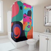 Strahlender Reflektionsduschvorhang Duschvorhang (Beispiel)