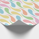 Strahlender Regentropfen Geschenkpapier (Ecke)