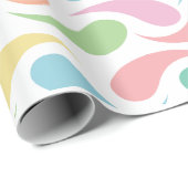Strahlender Regentropfen Geschenkpapier (Rolleneckpunkt)
