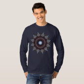 Strahlender Sternschmuck Fraktal T-Shirt (Vorne ganz)