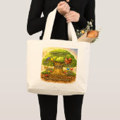 Strahlender Visionbaum Jumbo Stoffbeutel (Vorderseite (Produkt))