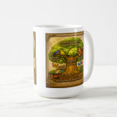 Strahlender Visionbaum Kaffeetasse (VorderseiteRechts)