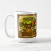 Strahlender Visionbaum Kaffeetasse (Links)