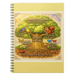 Strahlender Visionbaum Notizblock