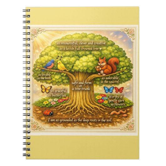 Strahlender Visionbaum Notizblock (Vorderseite)