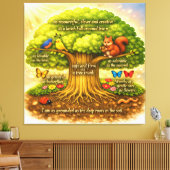 Strahlender Visionenbaum Leinwanddruck (Insitu (Wohnzimmer))