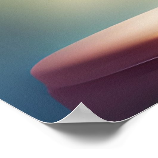 strahlendes Blütenglühen Poster (Ecke)