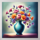 strahlendes Blütenglühen Poster (Vorne)